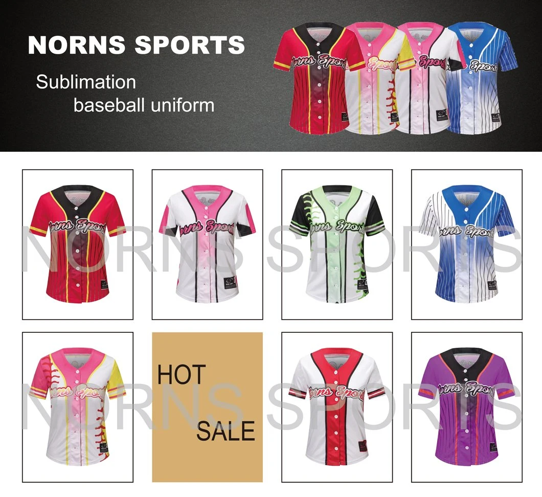 Personalized Sportswear Custom-Made Breathable Polyester Baseball Jersey