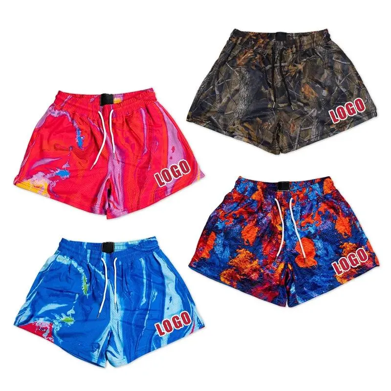 Custom Sublimation Men&prime; S Shorts with Pockets Mesh Fabric Men &prime; S Shorts