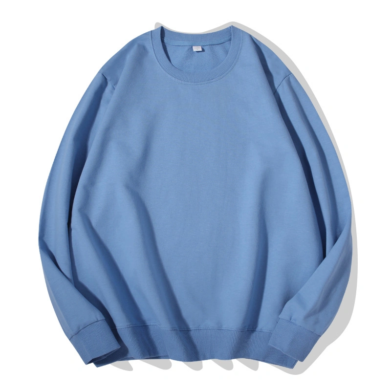Wholesale Custom Plain Cotton Spandex Pullover Crewneck French Terry Blank Men Sweatshirts Top Hoodies Designer Clothes Brand Logo