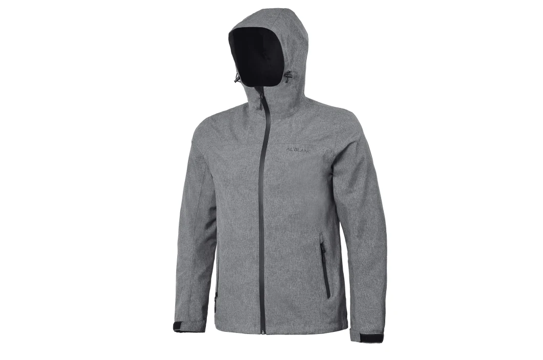 Men Outdoor Breathable Waterproof Windproof Windbreaker Jacket with Hood