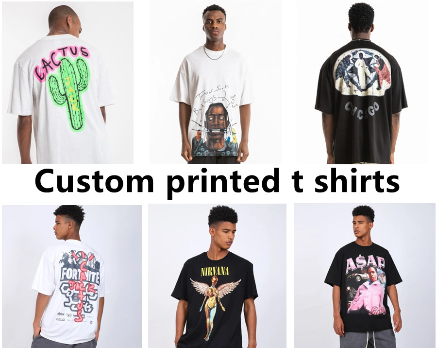 Wholesale Custom Men&prime; S T Shirt Clothing Embroidered Printing Logo T Shirts Pima 100% Cotton T-Shirt Design Own Logo Plain Blank T Shirt