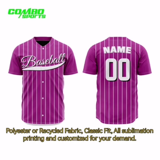 Sublimation Soccer Jersey Customized Polo Shirt Recycled Baseball Jersey