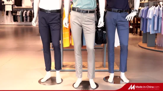Wholesale Customerized Men′s Non-Iron Wrinkle-Free Cotton Straight-Leg Dress Pants
